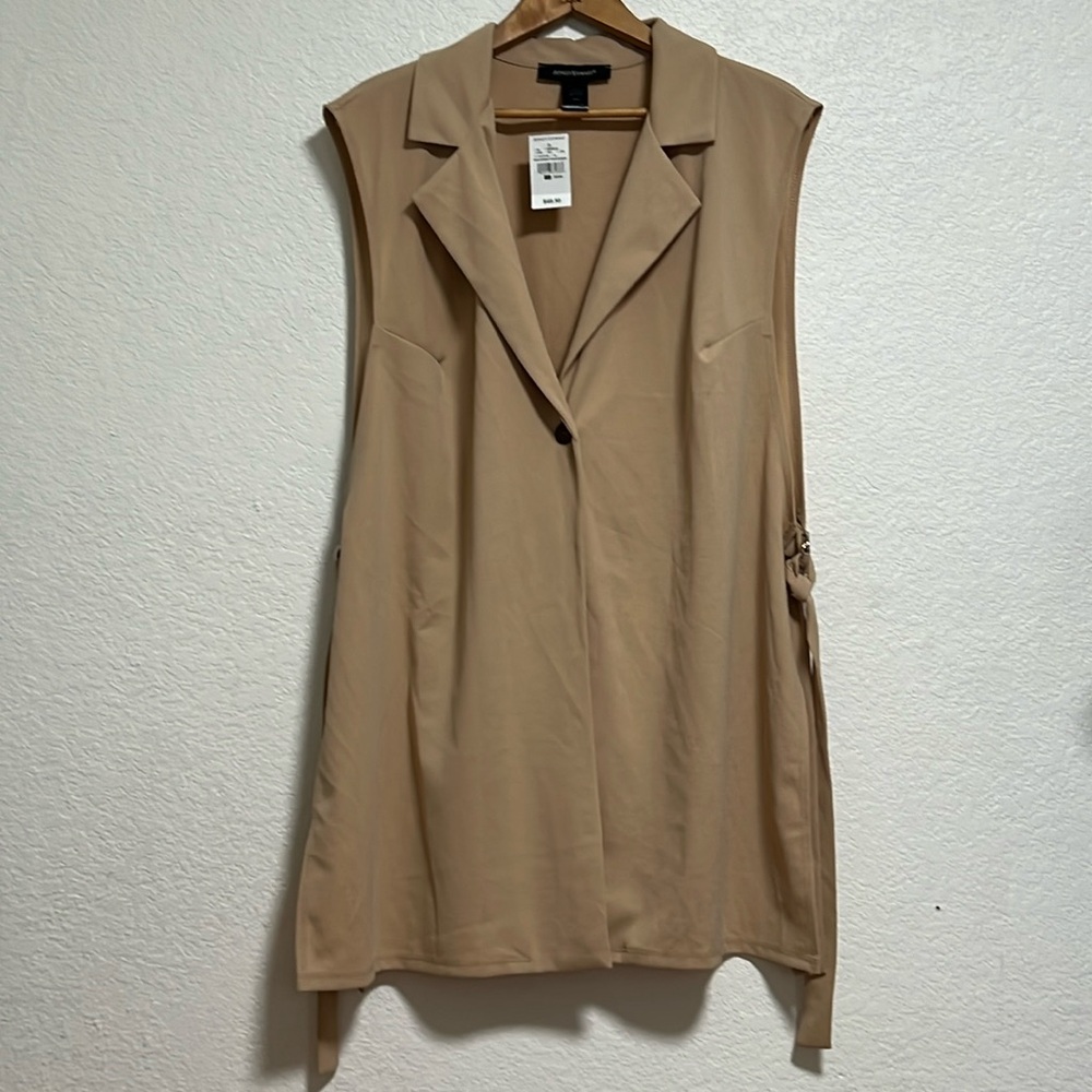 *NWT Ashley Stewart Longline Tie Side open Side Vest Size 22/24